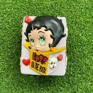 Vintage 1996 Betty Boop In the Box Ceramic Trinket Box